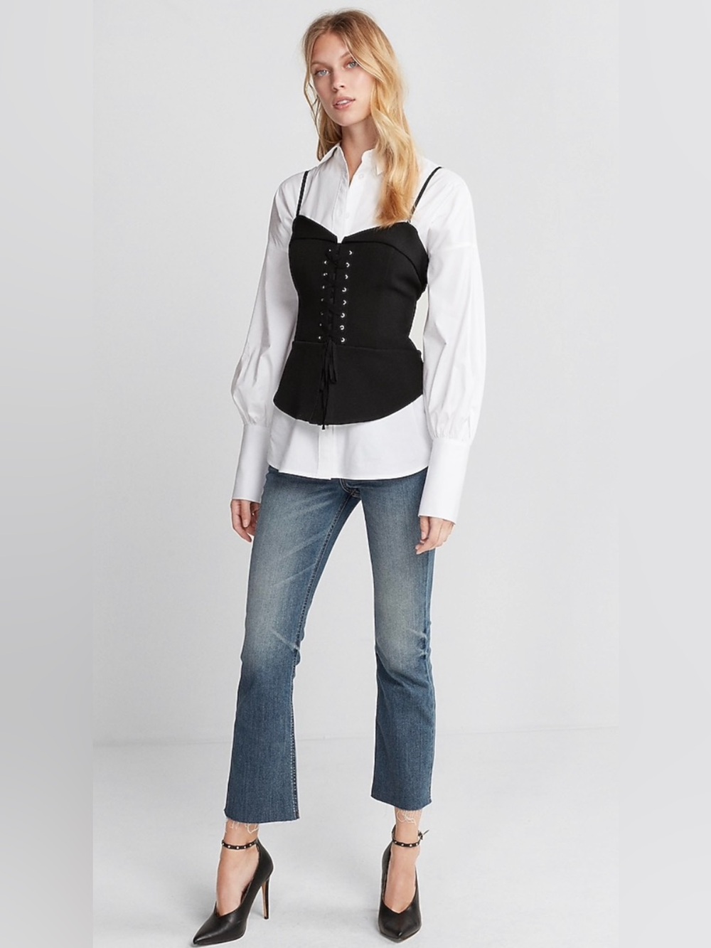 Express Black Corset Cami Top ~ Size: 6